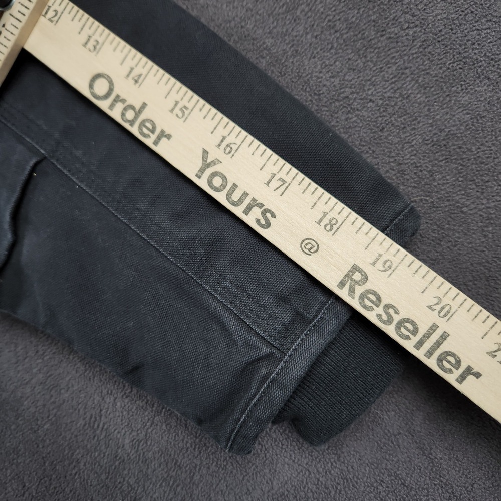 Carhartt Flannel Quilt Lined Active Jacket‎ Youth Medium 10 12 Black OJ8545-B - Picture 8 of 9